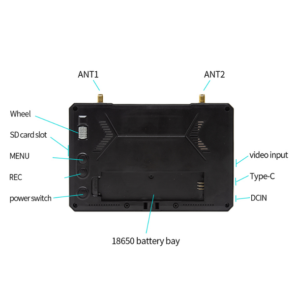 FPV монітор Skyzone M5 5" LCD 5.8 ГГц MON-SZ-M5 фото