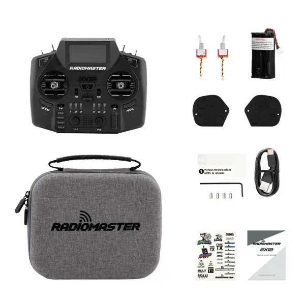 Пульт RadioMaster GX12 Dual-Band Gemini-X M2 RM-GX12-BLK фото